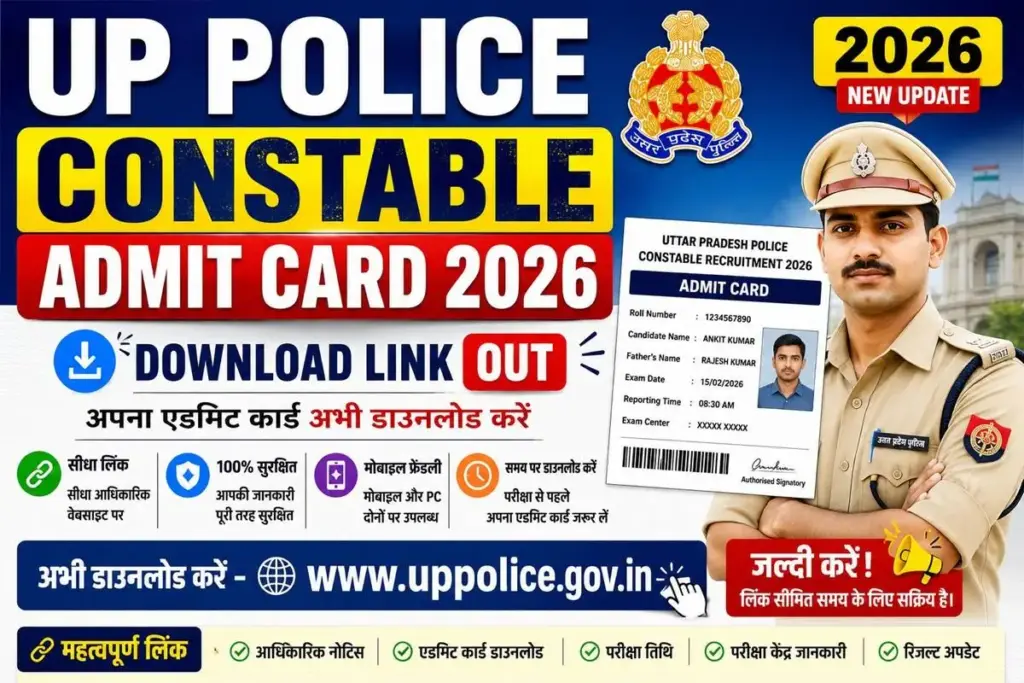 UP Police Constable Admit Card