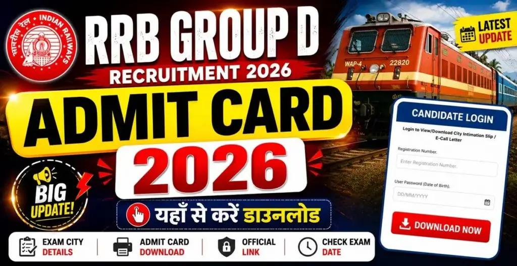 RRB Group D Admit Card