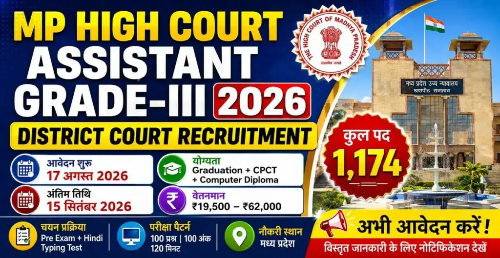 MP High Court Assistant Grade III