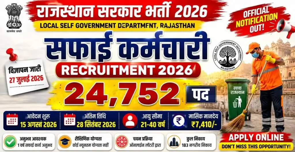 Rajasthan Safai Karmachari Recruitment