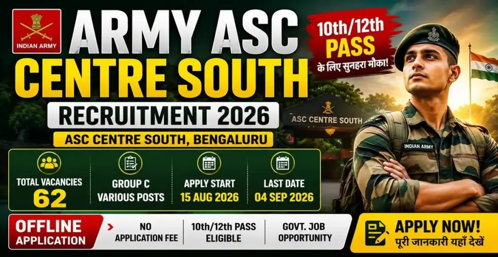 Army ASC Centre South Recruitment