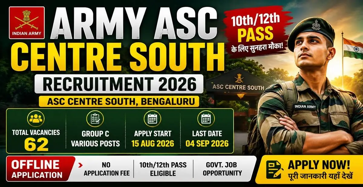Army ASC Centre South Recruitment