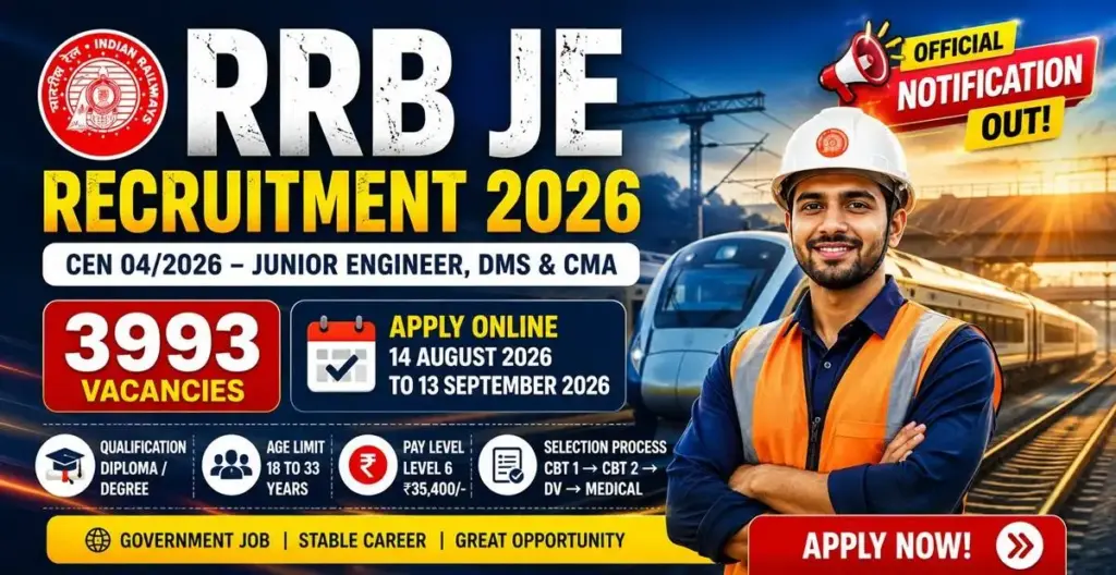 RRB JE Recruitment