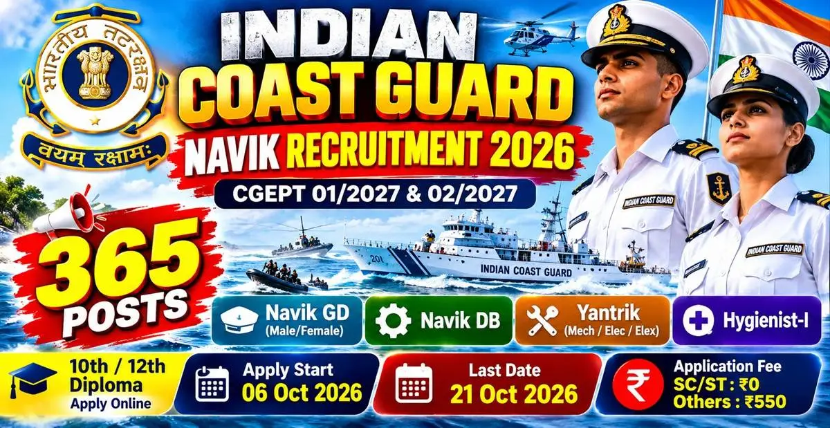 Coast Guard Navik Recruitment