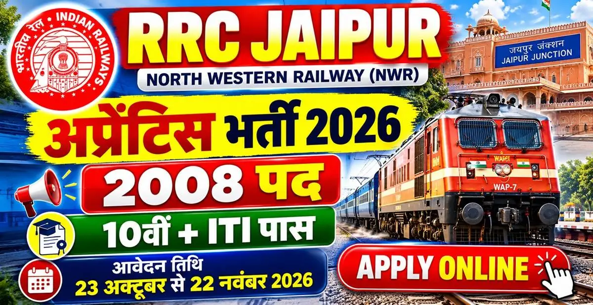 RRC Jaipur NWR Apprentice Recruitment