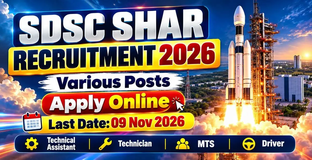 ISRO SDSC SHAR Recruitment 2026