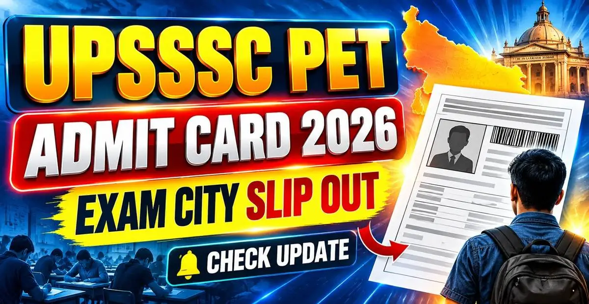 UPSSSC PET Admit Card